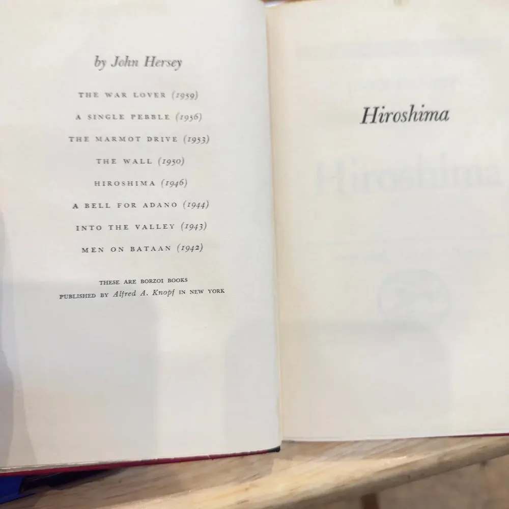 John Hersey hiroshima by